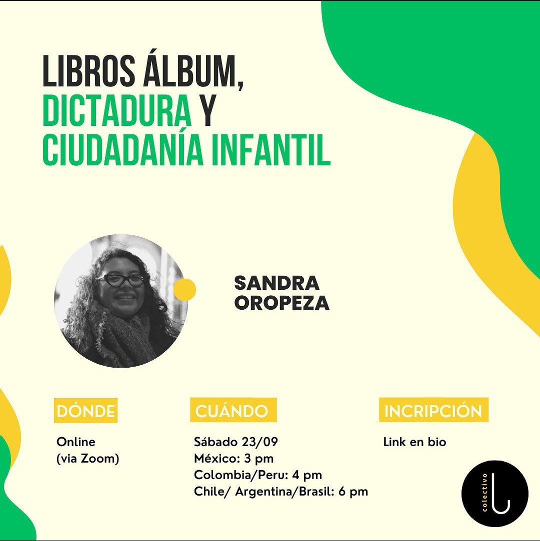 Colectivo La Lucila (@clalucila) on Twitter photo Aún puedes inscribirte en la conferencia dictada por nuestra invitada Sandra Oropeza (<a href="/sincromistica/">🪆Sandra Oropeza🪆</a>). Este evento es parte del segundo ciclo de conferencias La Lucila.
📅 Fecha: Sábado 23 de septiembre
📍 Lugar: Virtual
📋Inscríbete aquí: zoom.us/meeting/regist… Aún puedes inscribirte en la conferencia dictada por nuestra invitada Sandra Oropeza (<a href="/sincromistica/">🪆Sandra Oropeza🪆</a>). Este evento es parte del segundo ciclo de conferencias La Lucila.
📅 Fecha: Sábado 23 de septiembre
📍 Lugar: Virtual
📋Inscríbete aquí: zoom.us/meeting/regist…