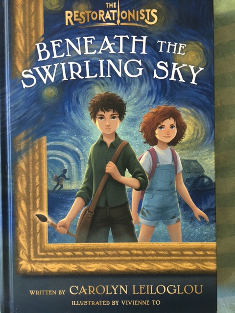 shelfattheend's tweet photo. I HAD MY FIRST AUTHOR INTERVIEW! Check out #BeneaththeSwirlingSky by @housefullbkwrms and listen to my most recent episode! We talked about San Antonio, art, family, and book #2. Being a kid podcaster is cool. Loved the journey in this book. Link in bio. https://t.co/ulCMxyCi6m