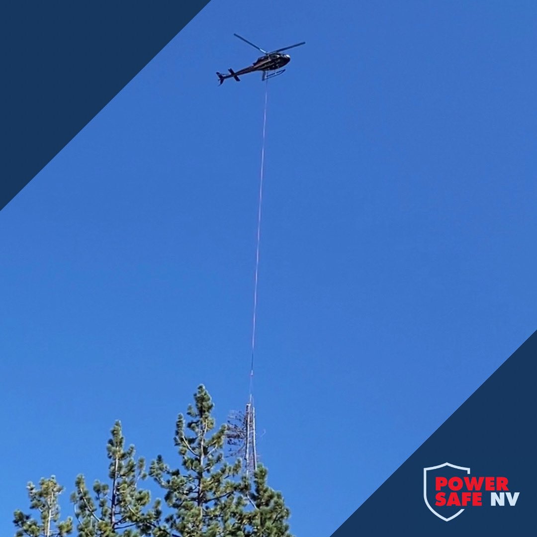 NVEnergy's tweet photo. 🚁 #NVEnergy helicopter work ahead ⚠️

📍Sept. 18-Oct 2023: Mt. Rose Highway near Mt. Rose Ski Resort - https://t.co/XzuXPvjHYQ
📍Sept. 18-19: State Route 28, near Lakeshore Blvd &amp; #SandHarbor State Park- https://t.co/nZzFvrHSgK

🦺 Intermittent closures expected. 

#PowerSafeNV https://t.co/CpQhUuFwpX