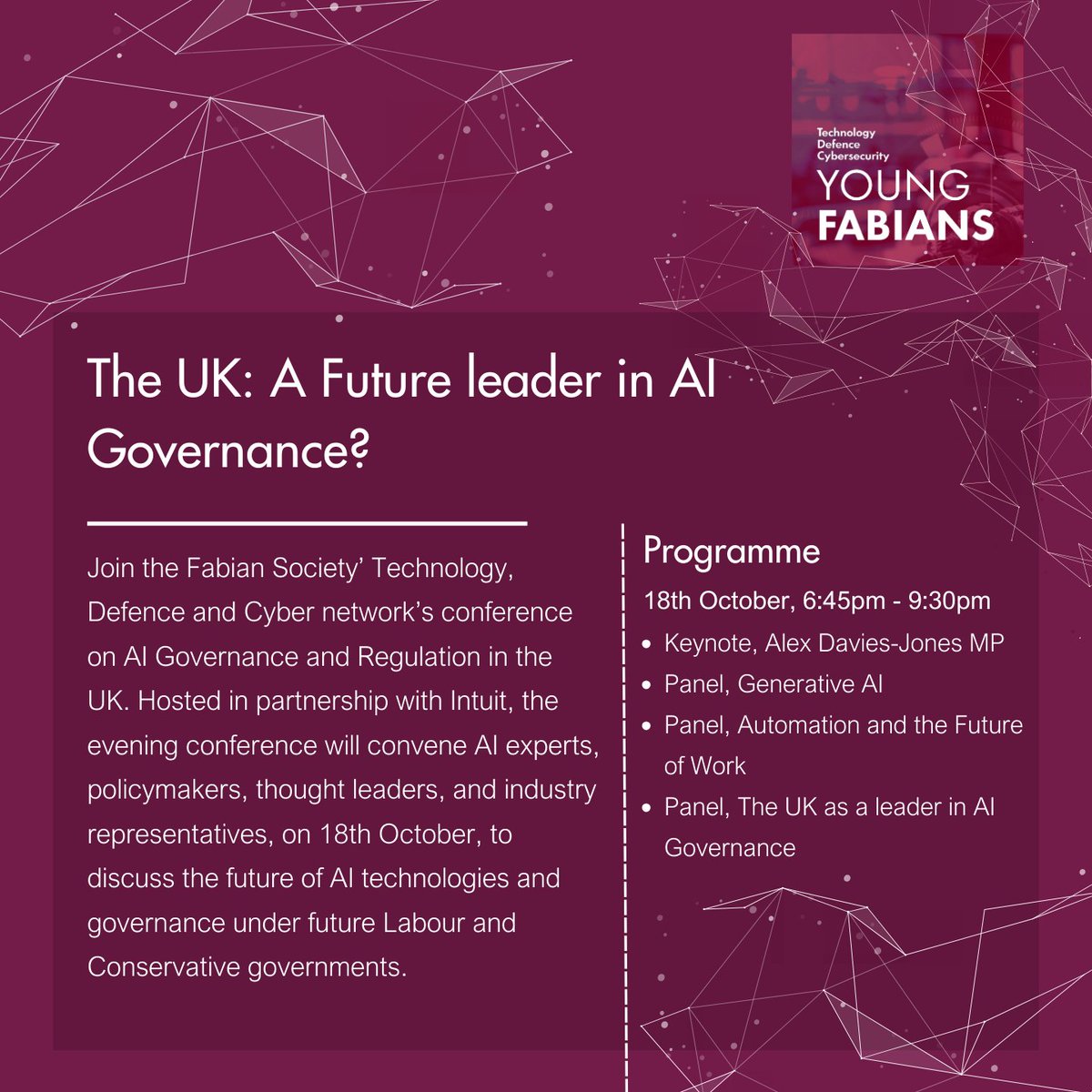 Young Fabians Tech, Defence, and Cybersecurity tweet media