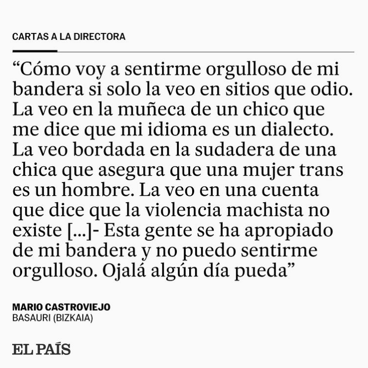 "Sentir orgullo por la bandera", la #CartaALaDirectora de Mario Castroviejo tinyurl.com/24jf9bnr