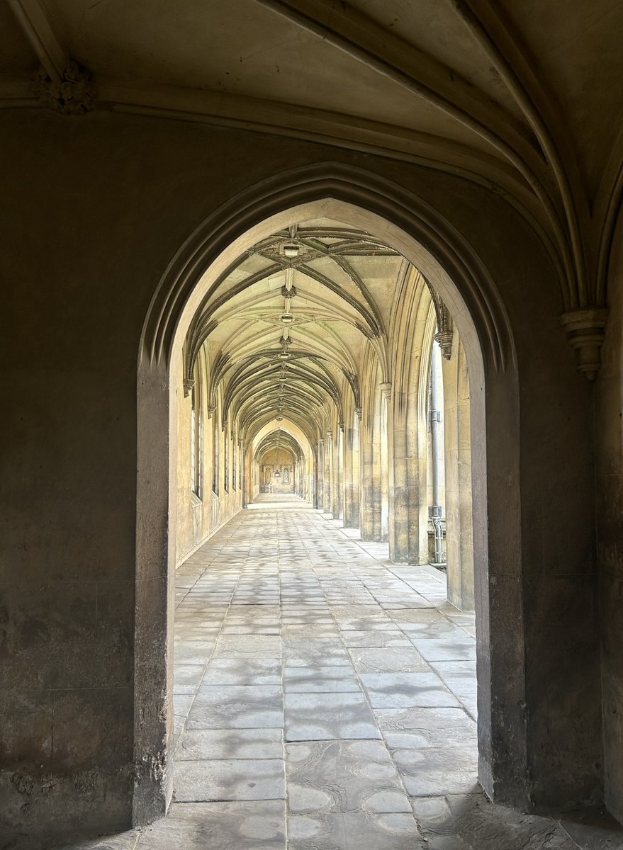 I was at St John’s today for their lovely Douglas Adams exhibition - I can’t show you any of that because of copyright, so here’s a nice photo of the outside!