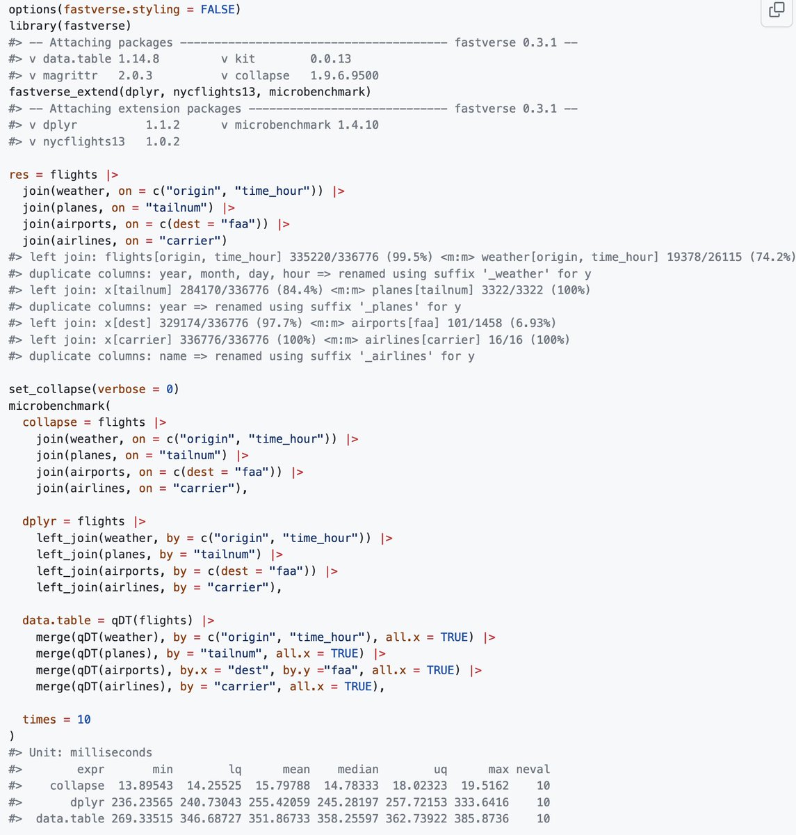 As I'm slowly moving towards the release of collapse 2.0, you have again opportunities to explore features in the development version and provide valuable feedback (API, performance, bugs etc.). In particular join() and pivot() are major innovations and likely of interest.
