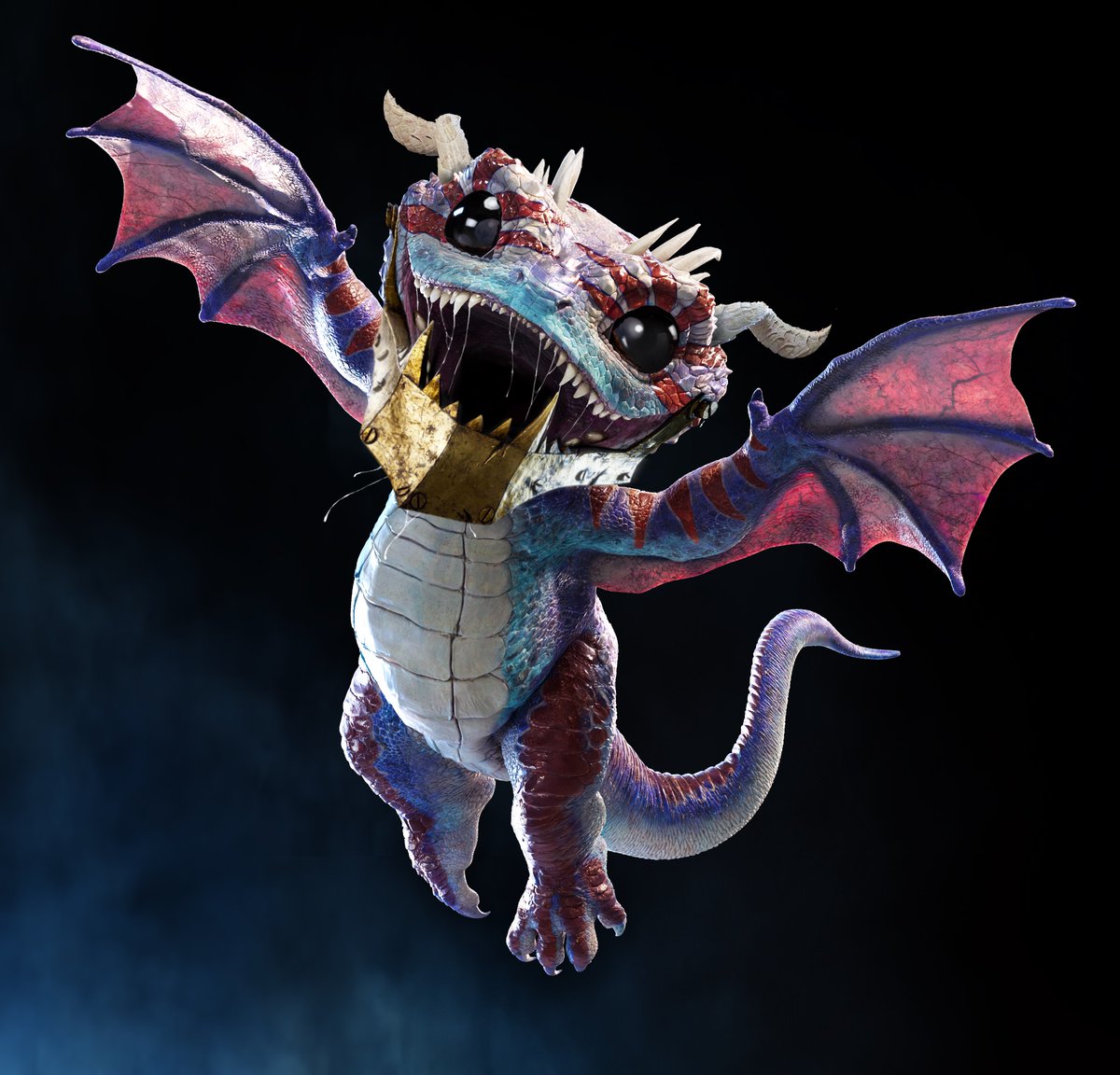 Merlin 🧙‍♂️ is said to have been born of a human mother and, in some versions, from a dragon lineage. It was this dragon ancestry that bestowed upon Merlin his extraordinary magical abilities. 

What magic could this Baby Dragon be hiding down below?