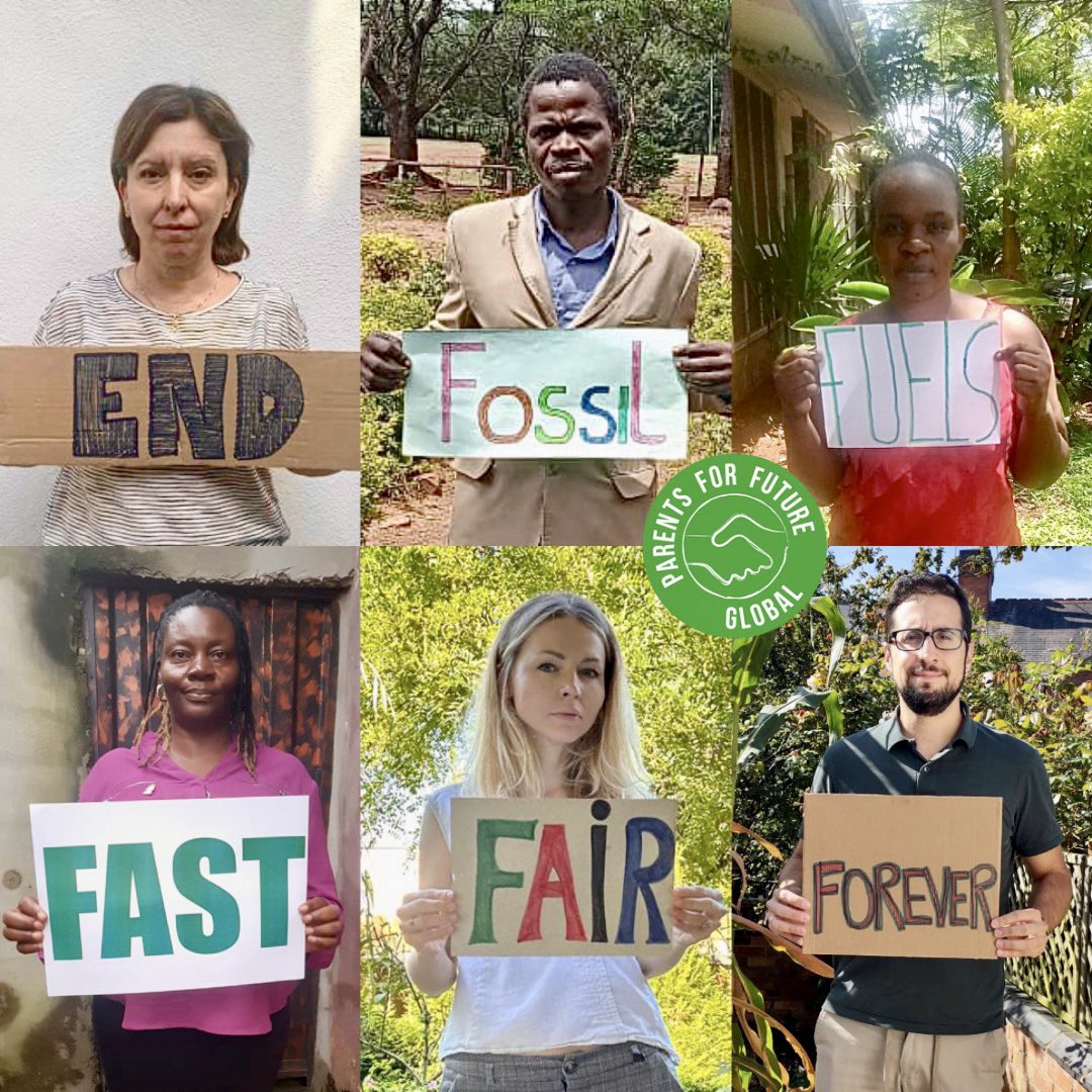 parents4futureG's tweet photo. We must #EndFossilFuels to give our children a liveable planet. 

Parents around the world are joining the global mobilisation to fight fossil fuels to demand a rapid, just, and equitable phase-out of all fossil fuels #FastFairForever https://t.co/TwaJ5IeYtE