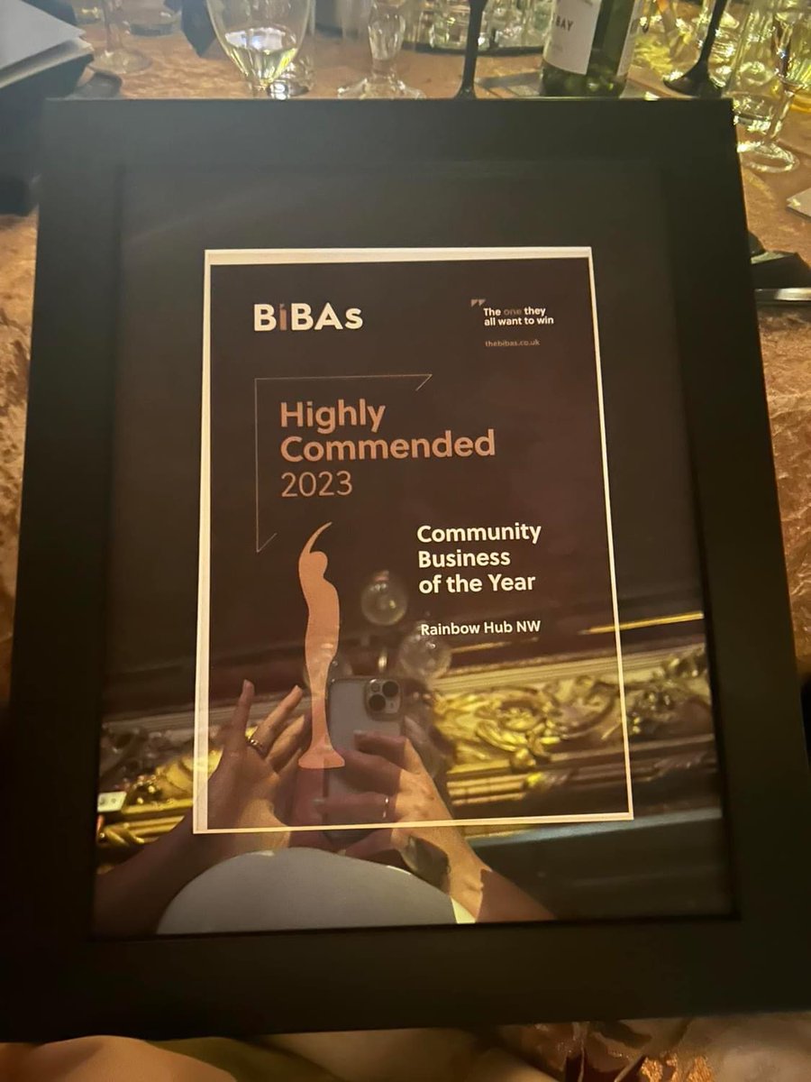 We were over the moon to be named as a finalist in the in the category of 'Community Business of the Year' in the @BIBAs2023 and whilst we didn’t quite win, we came highly commended in 2nd place! AMAZING!!! 🌈🌈🌈 #BIBAs2023 #communitybusiness