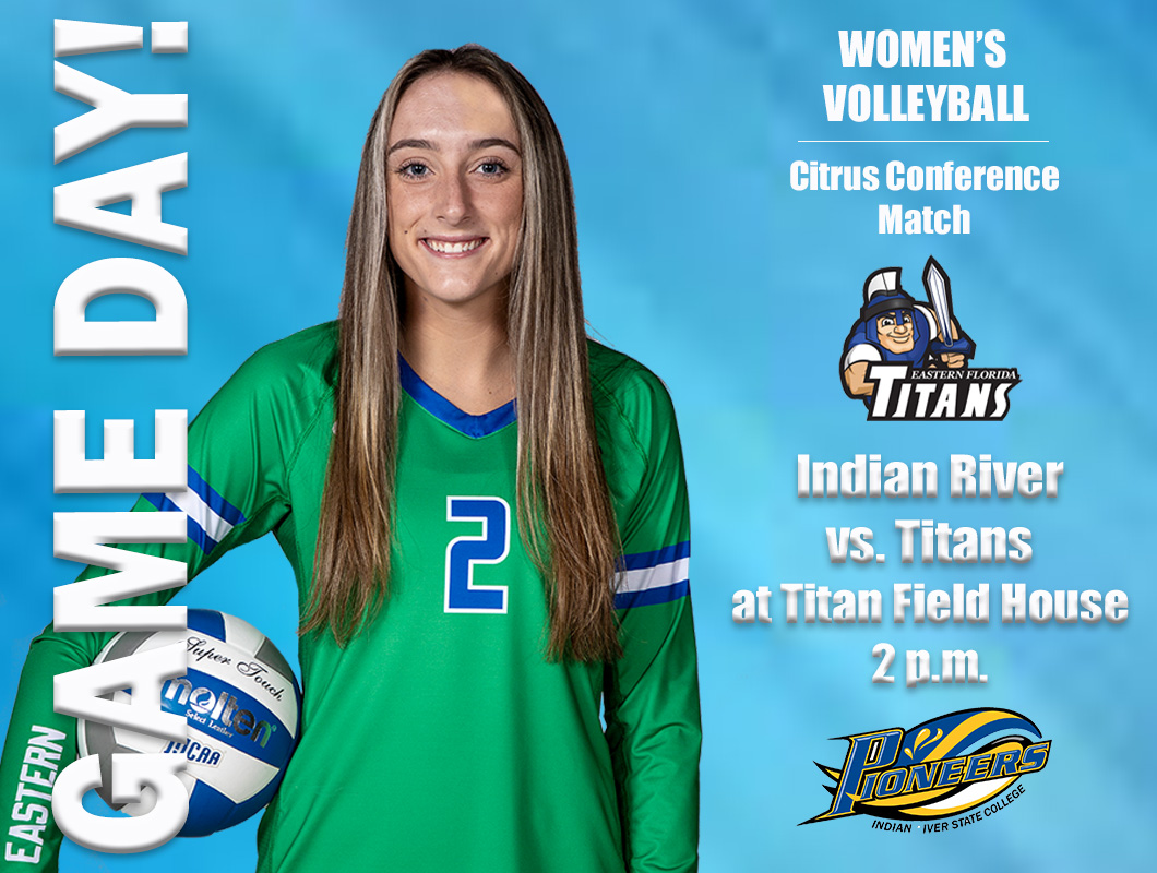 The volleyball team is home for a conference match against Indian River State College today at 2 p.m.!!!! Admission is free so come out and support your Titans!