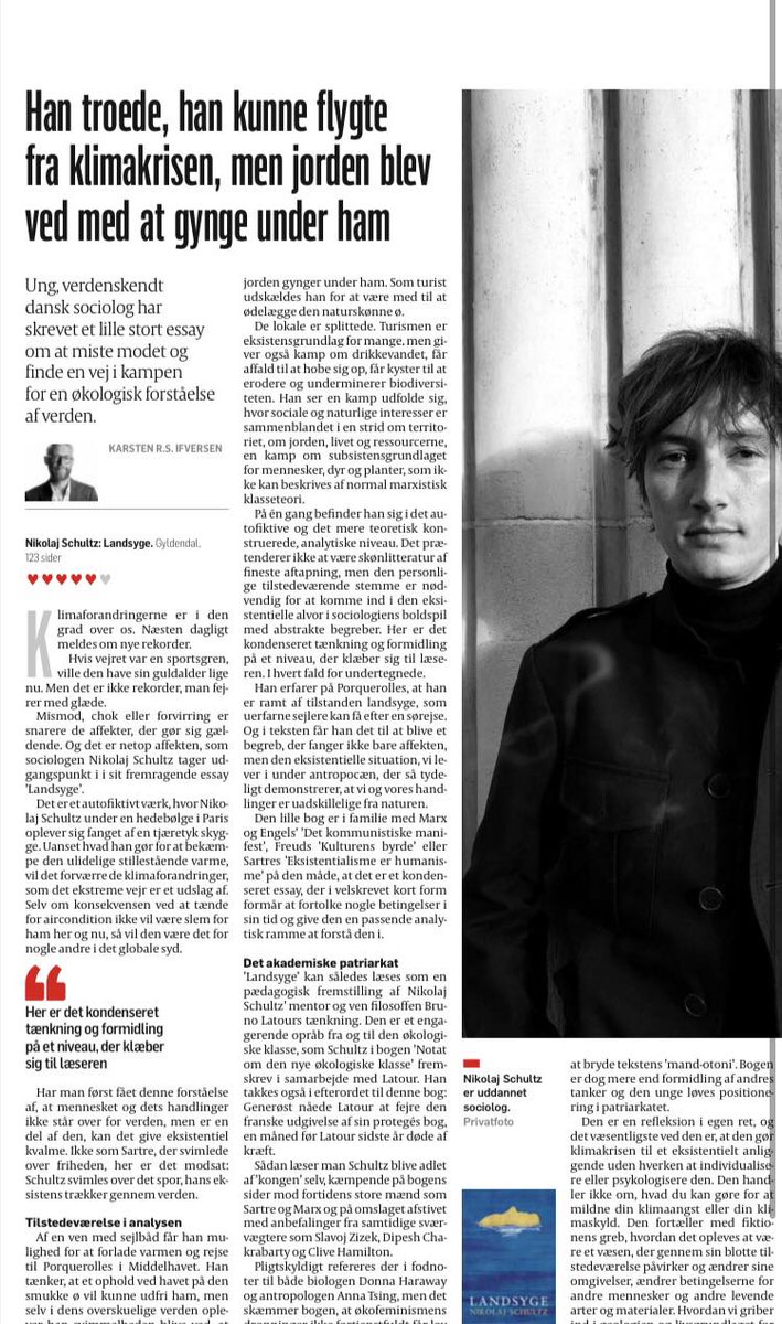 Fem hjerter til Landsyge i <a href="/politiken/">Politiken</a>😬🤘