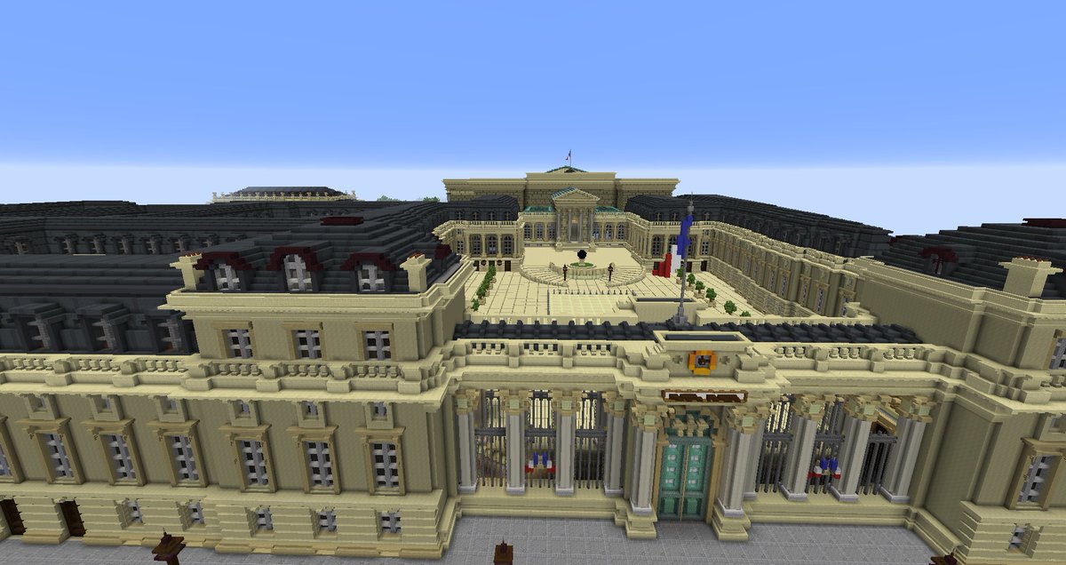 _Saywh's tweet photo. Salut,

Voici ma dernière construction sur Minecraft, La reproduction du Palais bourbon, siège de @AssembleeNat 

► Check out on @PlanetMinecraft :
https://t.co/vEtnRUtaD1

►Build on @newheavenmc &amp; @BuildersRefuge 
#Minecraft #JEP2023 https://t.co/Z8FrAA5qGV