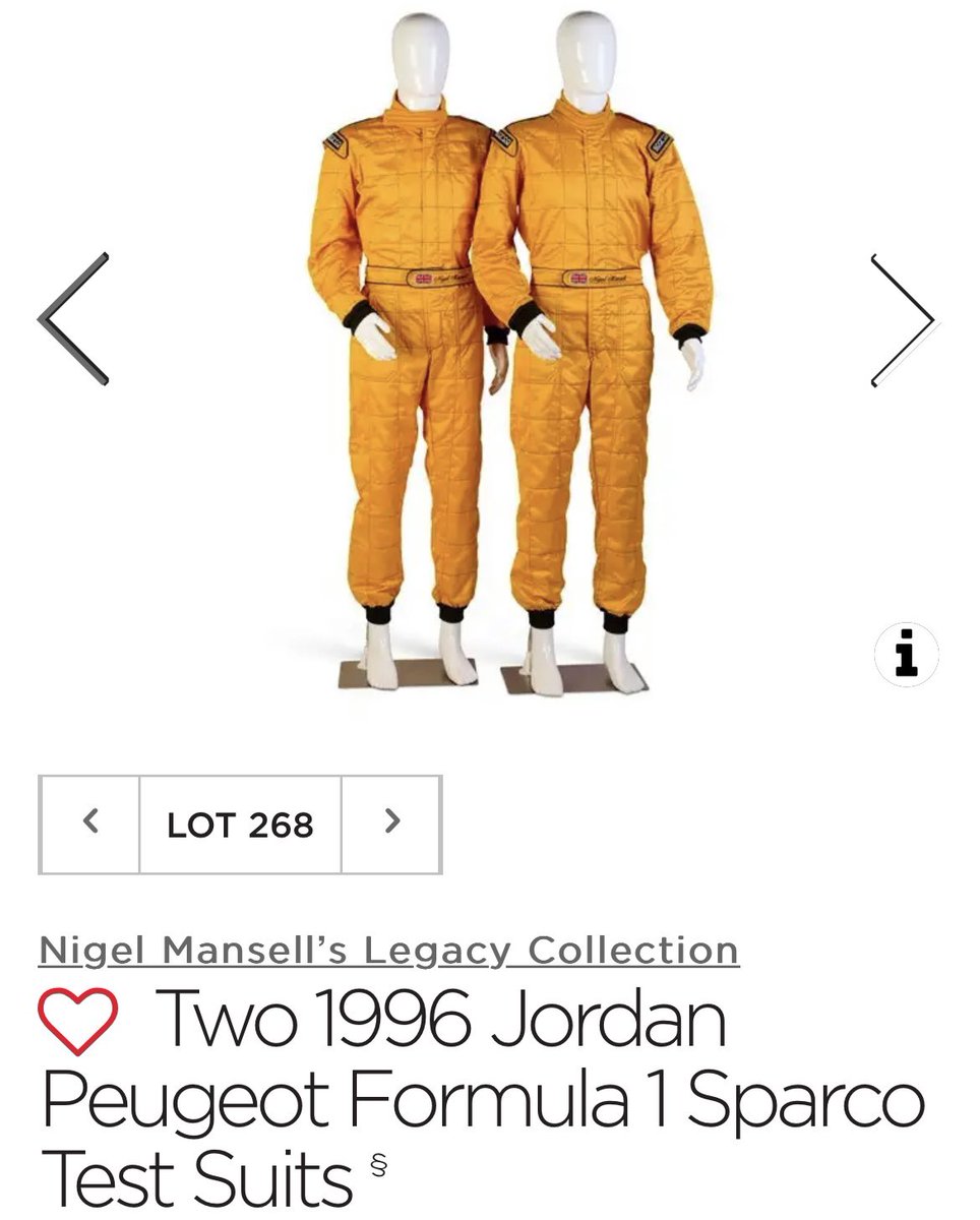 F1JordanGP's tweet photo. The @nigelmansell Legacy Collection being sold via @rmsothebys. Some great items for sale, but we’re only interest in the Jordan connection 😃 #jordan #jordan196 #ej14 #regentstreet #nigelmansell #mansell #f1 https://t.co/pic6OkUqHN