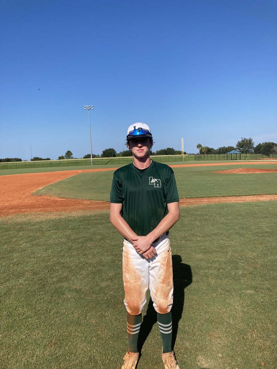 Andy Schroeder C/o 2024 starts off hot as went 2 for 2 and 2 walks to help LWR Mustangs win 7-5 against OPS