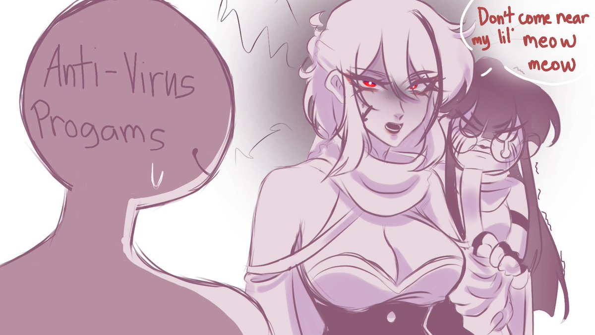 VianNeedsSleep's tweet photo. My new fave headcanon🤣(fem! ErrorInk)

#undertale #ErrorInk #errorsans #inksans #undertaleAU https://t.co/FJUtUXkmdM