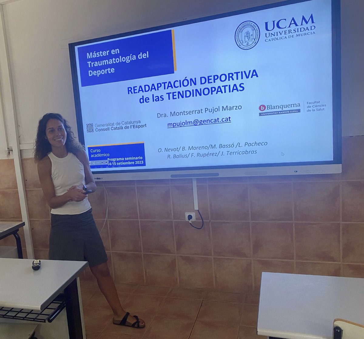 Montse Pujol Marzo (@pujolmarzo) on Twitter photo Un placer poder colaborar con la formación en el master de Traumatologia de la UCAM <a href="/UCAMTraumaDepor/">Master Traumatologia del Deporte</a> hablando sobre la RDP de las tendinopatias
Gracias <a href="/DrEsparzaRos/">Dr Francisco Esparza</a> <a href="/JFAbellan/">Juanfry Abellán</a> por la confianza. Un placer poder colaborar con la formación en el master de Traumatologia de la UCAM <a href="/UCAMTraumaDepor/">Master Traumatologia del Deporte</a> hablando sobre la RDP de las tendinopatias
Gracias <a href="/DrEsparzaRos/">Dr Francisco Esparza</a> <a href="/JFAbellan/">Juanfry Abellán</a> por la confianza.