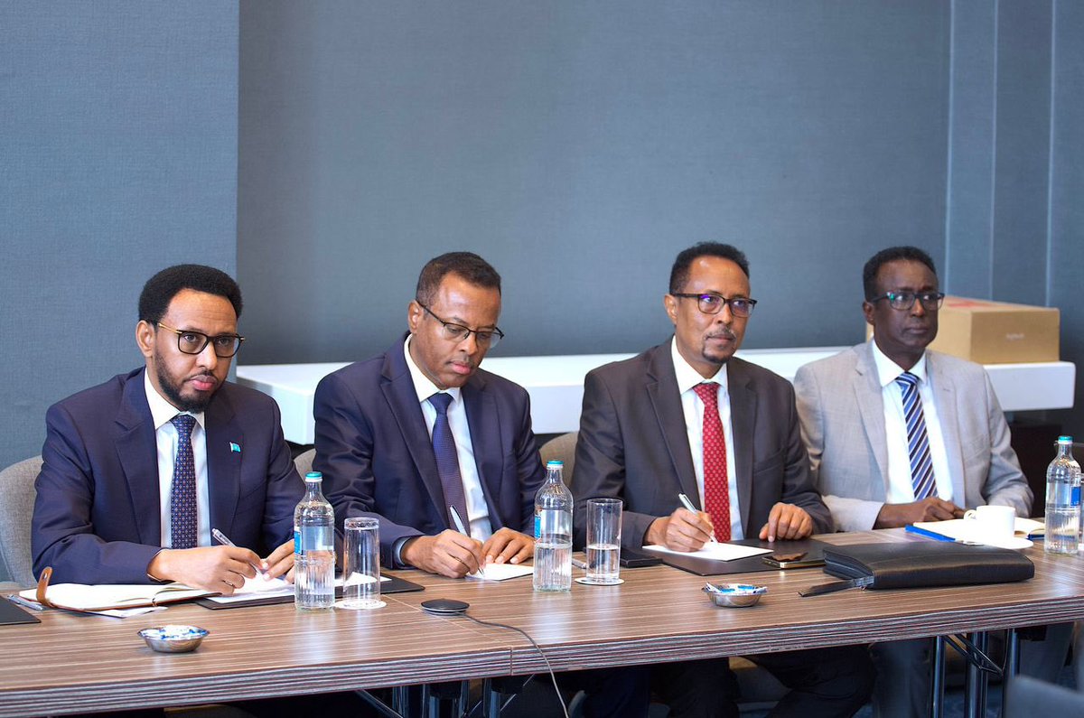 Today I chaired a fruitful meeting with the <a href="/WorldBank/">World Bank</a> team on their current operations and Post debt relief priorities. The Bank is a valuable partner in #Somalia's socio-economic recovery and development. As the Bank investments increase we are determined to benefit from them.