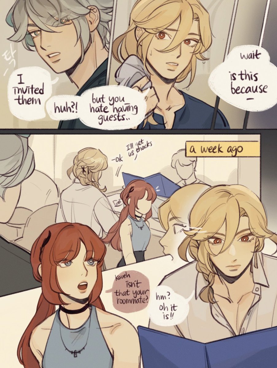haikaveh college au; turning point (1/4) - alhaitham does an ooc thing 