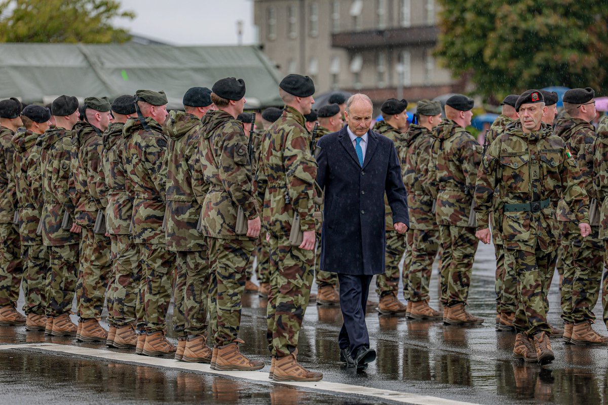 defenceforces's tweet photo. This week saw the 67th Infantry Group's mission with UNDOF reach it's final stages with troops presented with their United Nations Peacekeeping medals for their service as the Force Commanders Reserve on the Golan Heights in Syria. https://t.co/FmeqU33Rga