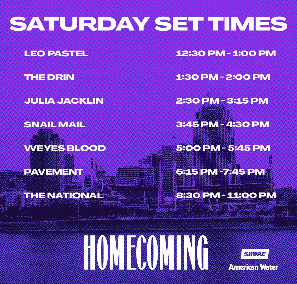 Day 2, doors open at 11:00 a.m. Have you stopped by The National: Archives merch pop-up yet? #NTLHC