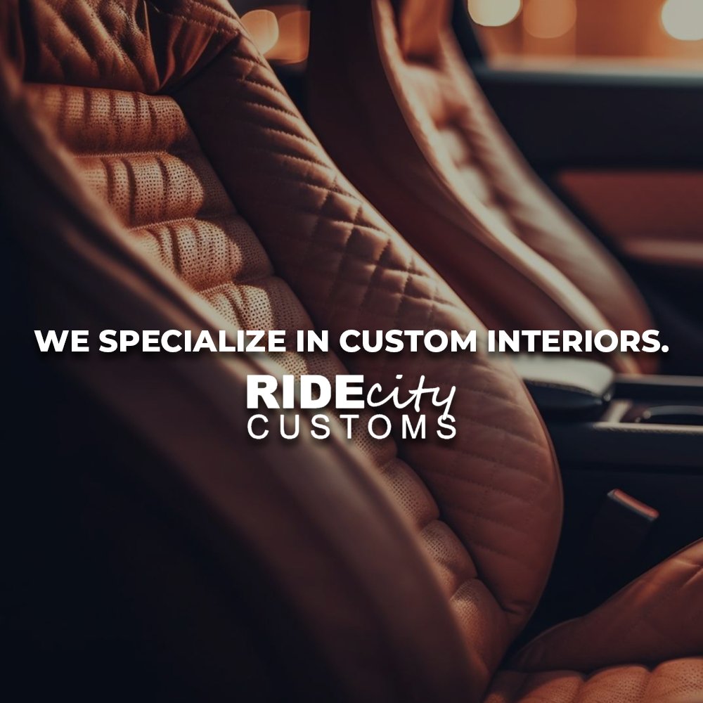 At Ride City, we specialize in custom interiors for your vehicle. Let us create your dream ride today! ridecitycustoms.com 
#RideCityCustoms #VehicleInterior #FullCustomInterior #YourDreamRide #LexingtonKY