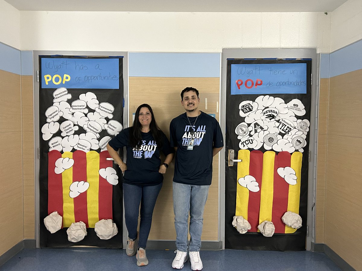 Everything always goes POP when you do it as two. Our goal was to remind kids they have a POP of opportunities ahead of them whether it’s going to college or working.