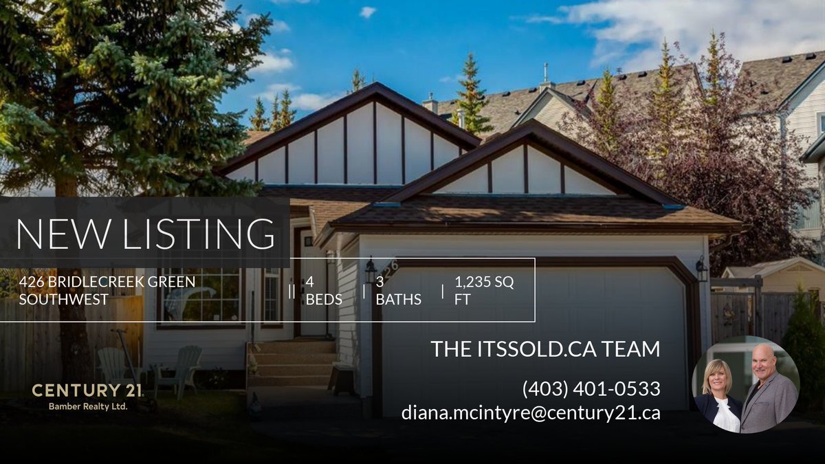 📍 New Listing 📍 Take a look at this fantastic new property that just hit the market located at 426 Bridlecreek Green Southwest in Calgary. Reach out here or at (403) 401-0533 for more information Diana McIntyre Century 21 Bamber... homeforsale.at/426_BRIDLECREE…