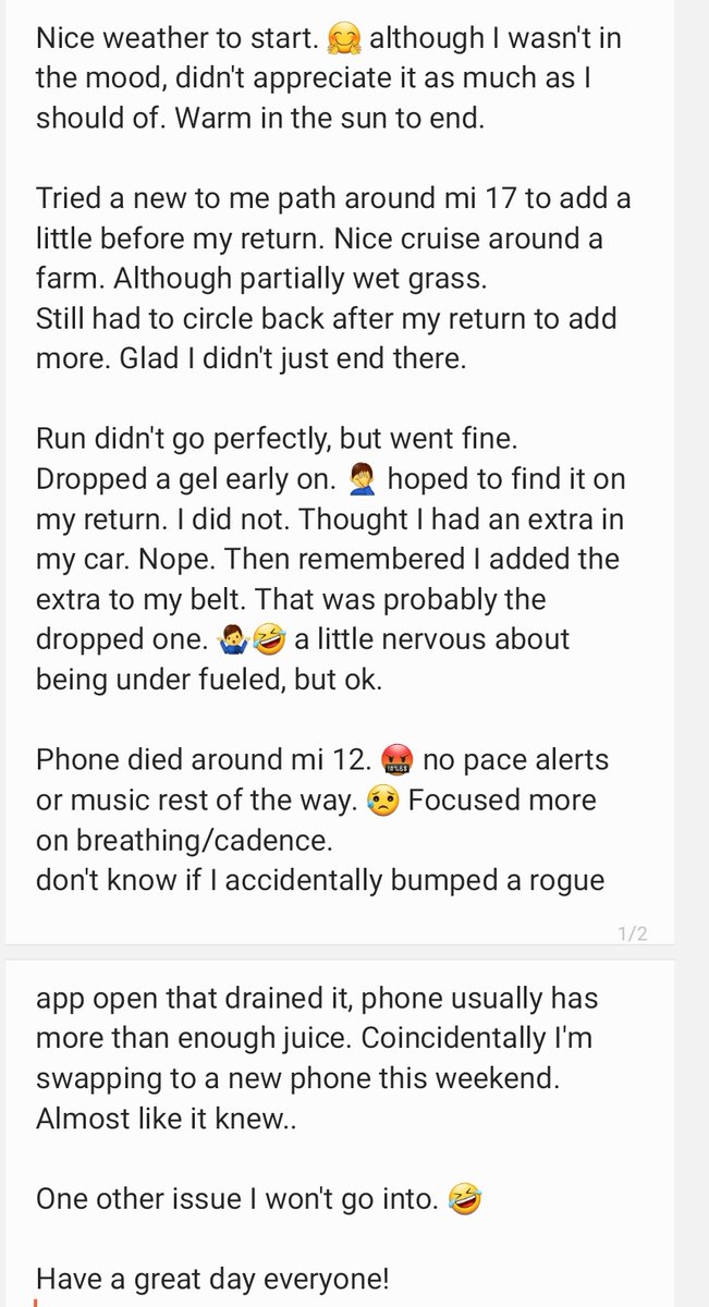 Happy Saturday! ☕️ 🏃‍♂️
Dueces ✌️✌️ 22 miles, done! 
Three weeks till #SteamtownMarathon
#marathontraining