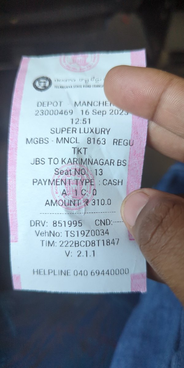 madaanudeep's tweet photo. @tsrtcmdoffice @tsrtc @tsrtckrmr bus no:- Ts19z0034

This vehicle started from Jbs around 1 pm and the driver is too slow and even 2 wheelers were over taking the bus. And to reach karimnagar I have 30 more km to go. 

I request you to please train him on time management https://t.co/K75a9JT0VA