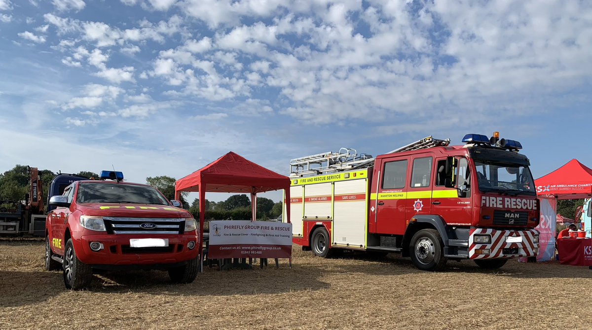 phireflyfire's tweet photo. We have a crew attending the @wkpma Weald of Kent Ploughing Match this weekend, providing fire cover for the event. If you’re in the area why not pop along and say hello to our crew…

#fire #firecover #eventfirecover #training #CFBT https://t.co/H9H9JEnyFd