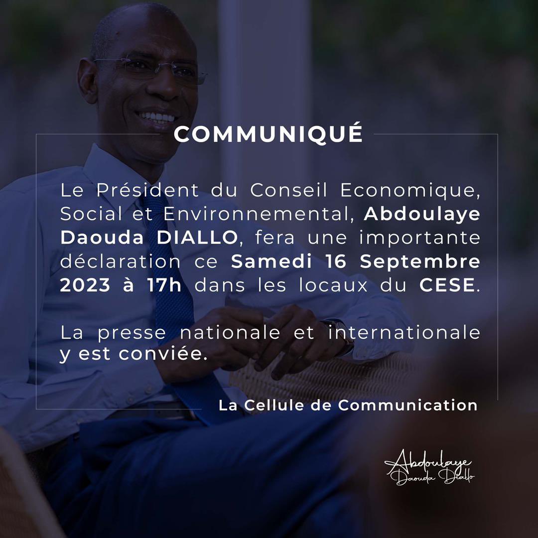 Communiqué !
abdoulayedaoudadiallo.com
#ADD #AbdoulayeDaoudaDiallo #ADDSenegal #CESE #Senegal #kebetu