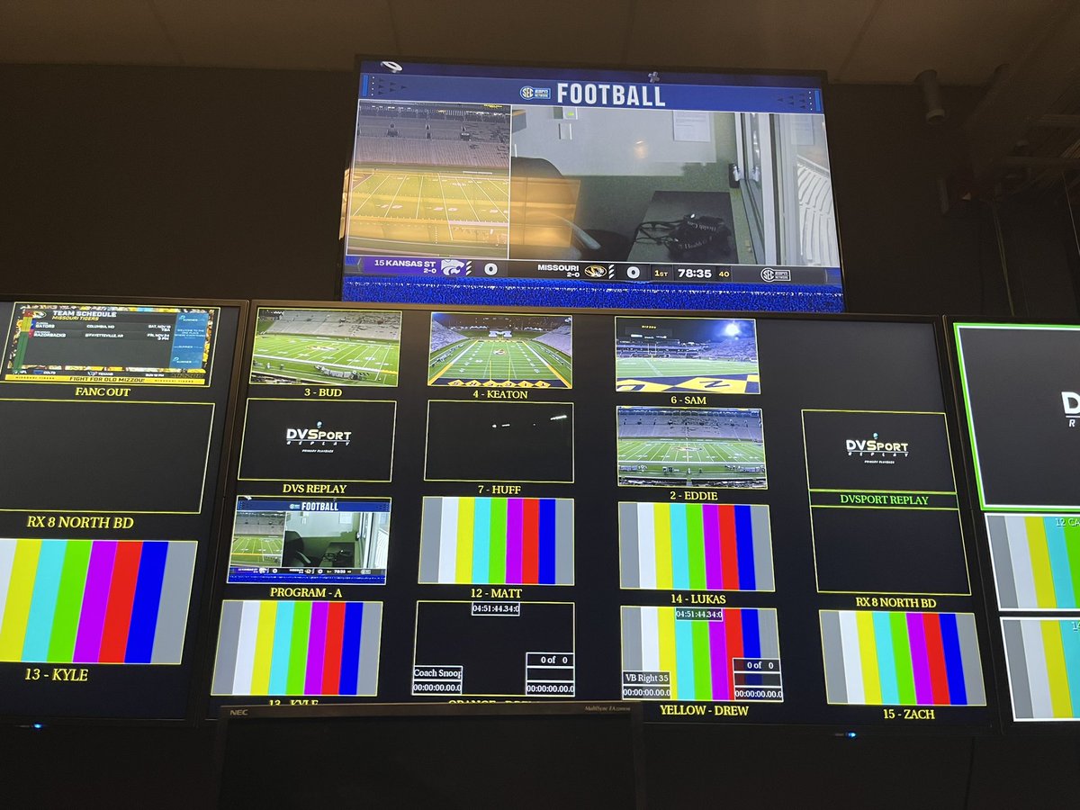 Early crew call for Kansas State at Missouri football. #MBO