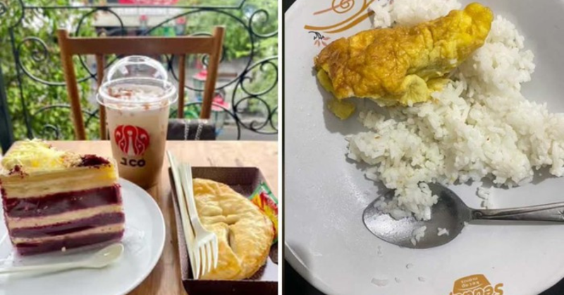 detikcom's tweet photo. Viral unggahan seorang istri yang memperlihatkan foto perbedaan jajanannya sebelum dan setelah menikah. Ada yang gini juga? Begini perbedaannya: