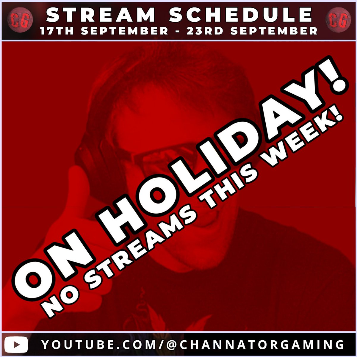 ChannatorGaming's tweet image. No streams now for over a week! I might do a little stream, while I&apos;m over there who knows 🤷‍♂️ 

Hope you all enjoy your week and can&apos;t wait to get back to it next week!!!

#streamschedule #holiday #channator