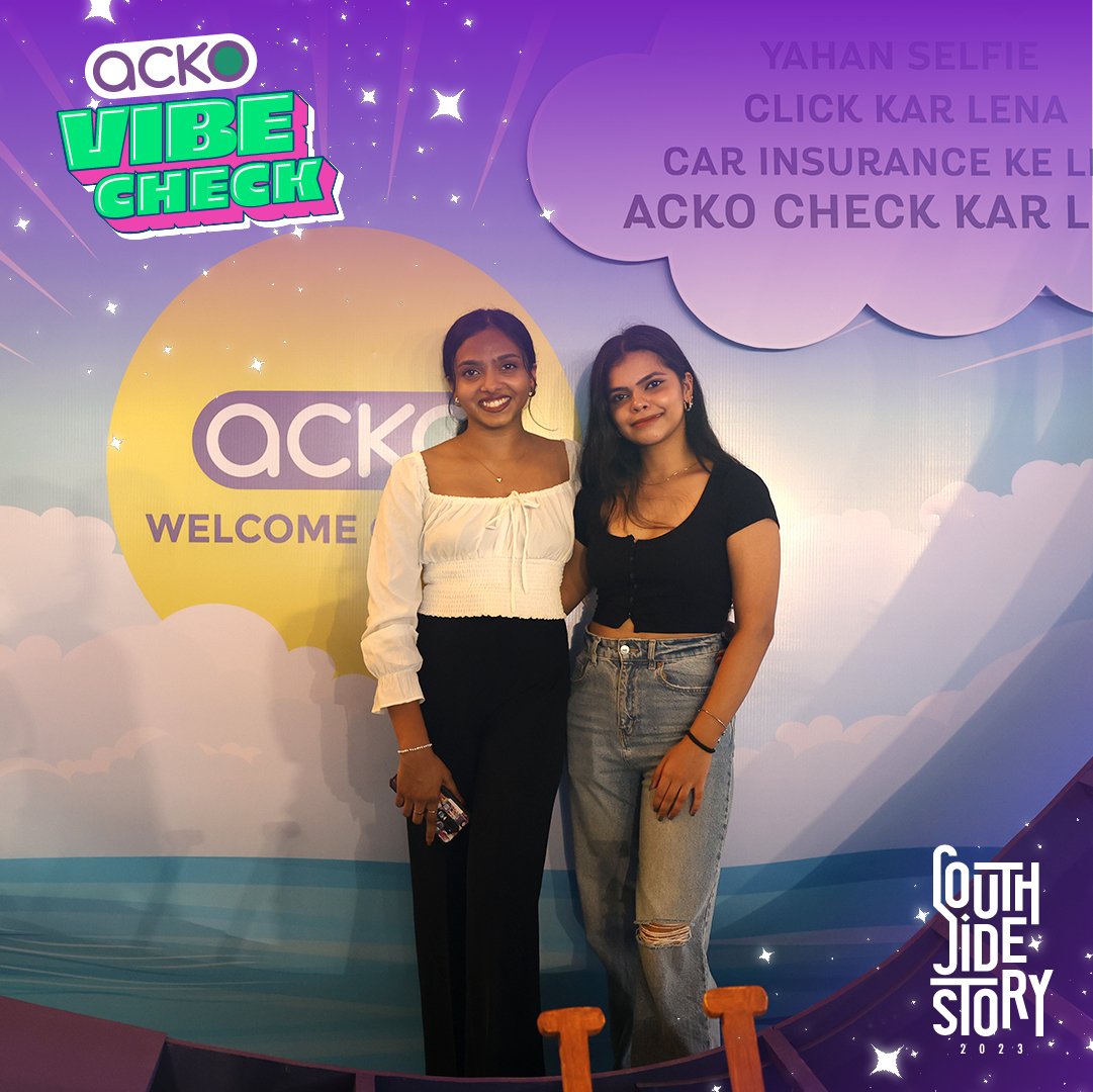 The vibes are immaculate. So feel salty all you want or get your fam to the festival of the year!🌦️💙 P.S. The weather is playing cupid today <3 #AckoVibeCheck @SkillBoxIndia @ACKOIndia #SouthSideStory #SSS2023