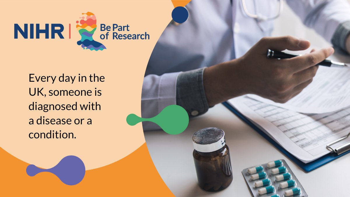 Every day in the UK, someone is diagnosed with a disease or a condition. The treatment they will receive will, at some point, have been informed by research. 🩺

Learn more about how you can #BePartofResearch here: bepartofresearch.nihr.ac.uk/taking-part/Ho…