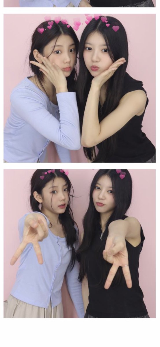 ILLIT_twt's tweet photo. 안녕하세요!! 모카입니다⭐
최근에 원희짱이랑 찍은 네컷사진이에요~~!!
제가 원희한테 갸루피스를 알려줬어요!!!
유행은 지난 것 같은데… ㅎㅎ
그래도 귀엽죠…!???ㅋㅋㅋ https://t.co/BQjbeAt9xU