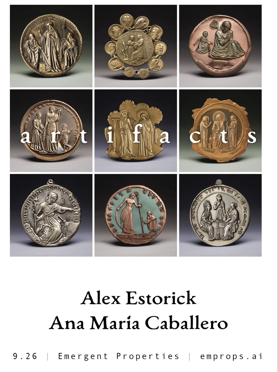 Artifacts mean many things. 

They are the products of humanity and of machine learning. They are also errors of perception and representation. At the end, they are traces of what has been and what might be — evidence of our majesty and fallibility.

These artifacts are an