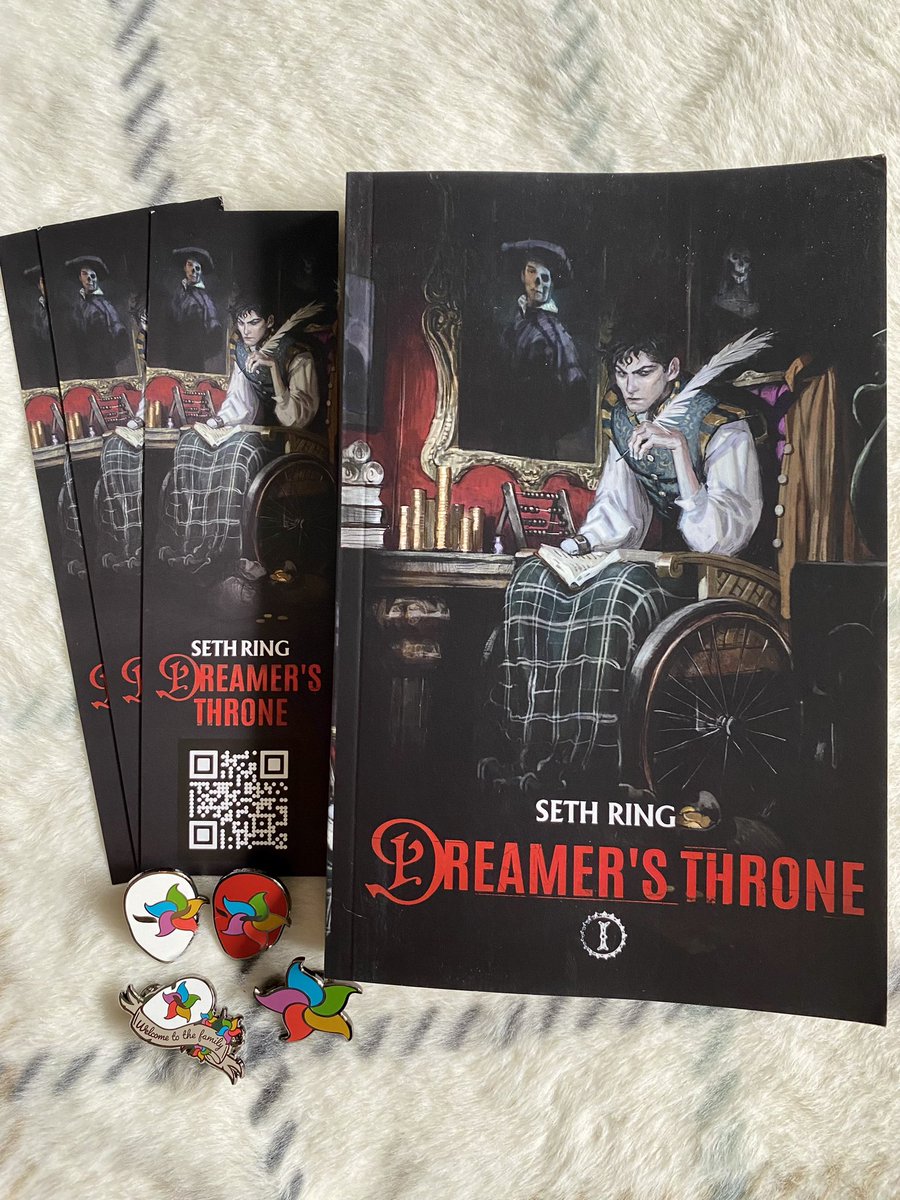 KaysHiddenShelf's tweet photo. A big thank you to @SethRing for sending a copy of his upcoming release Dreamer’s Throne along with pins and bookmarks!

This releases September 19th and it sounds so good. 🤩

Dreamer's Throne by Seth Ring and Pins Unboxing ||#Shorts #Booktube #Bookmail

https://t.co/DqUeM7IbGc https://t.co/MiWyYFKohX