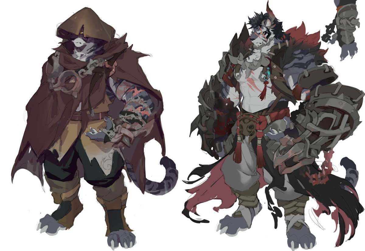 some sketches
After getting the chasracters concept from Rayark team 
I made personal design changes