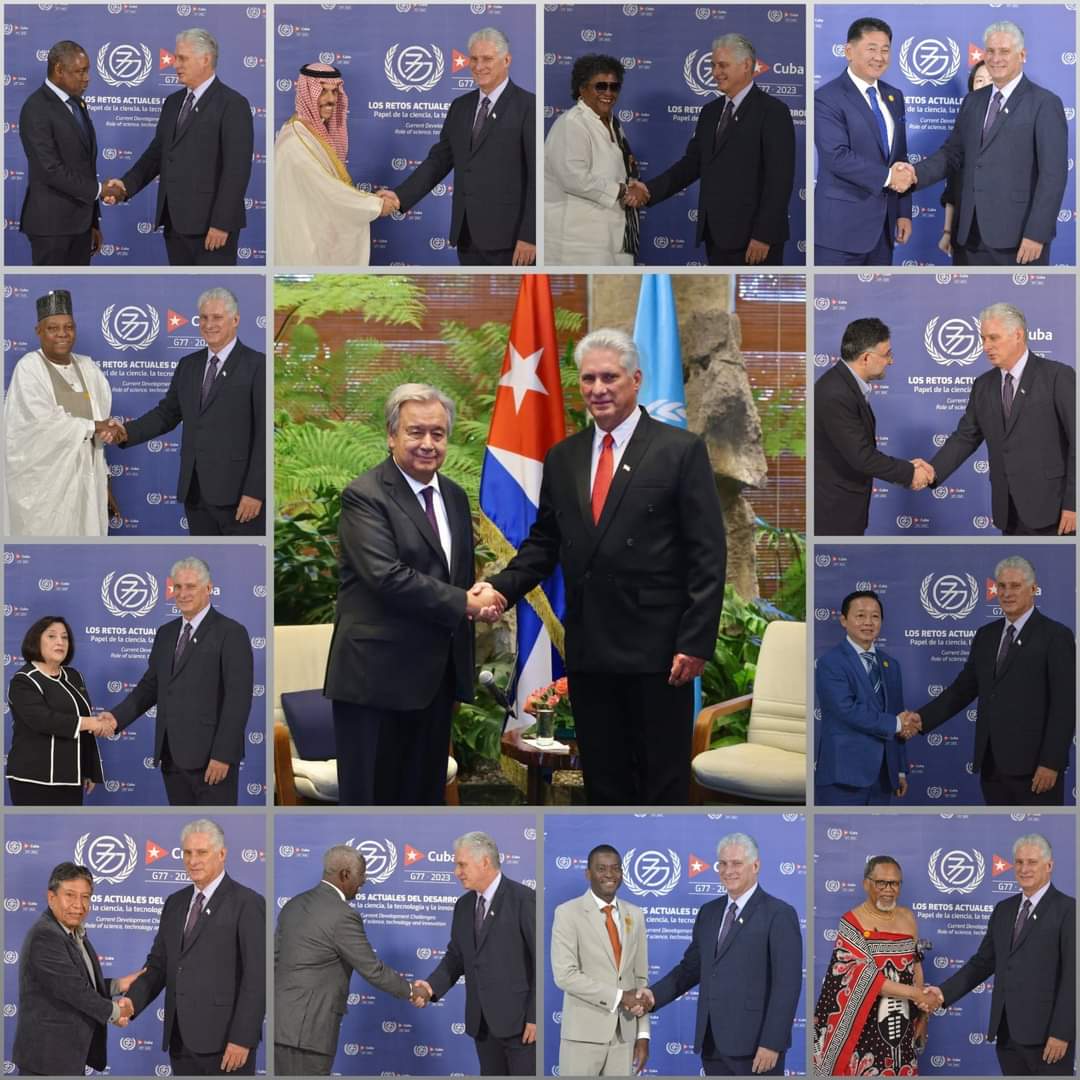Los enemigos de #Cuba 🇨🇺 fracasan en sus intentos de aislarnos. Acuden a cualquier mentira y es penoso. La realidad es que el prestigio de nuestro país  está más vivo que nunca. 

#CubaG77