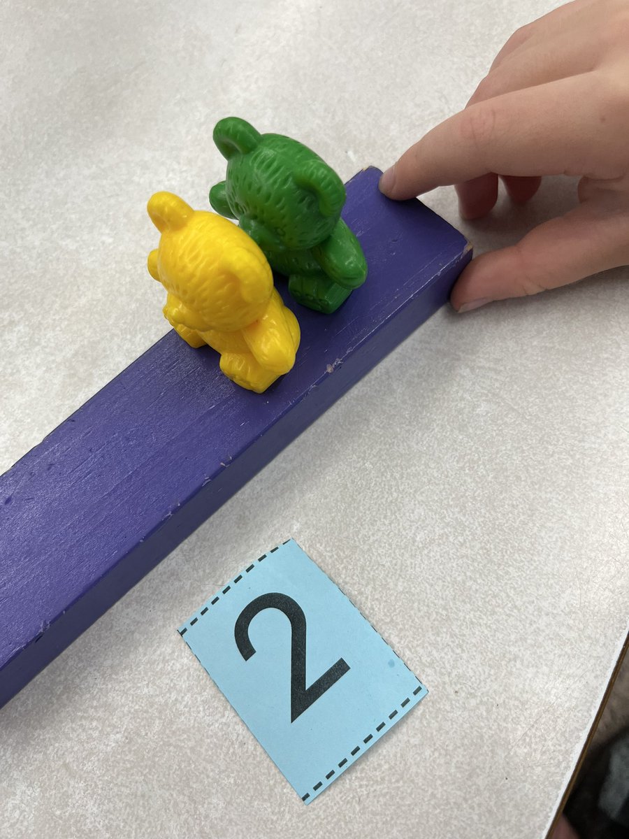 Building and matching sets to numerals🚂🧸 All aboard the bear train!!