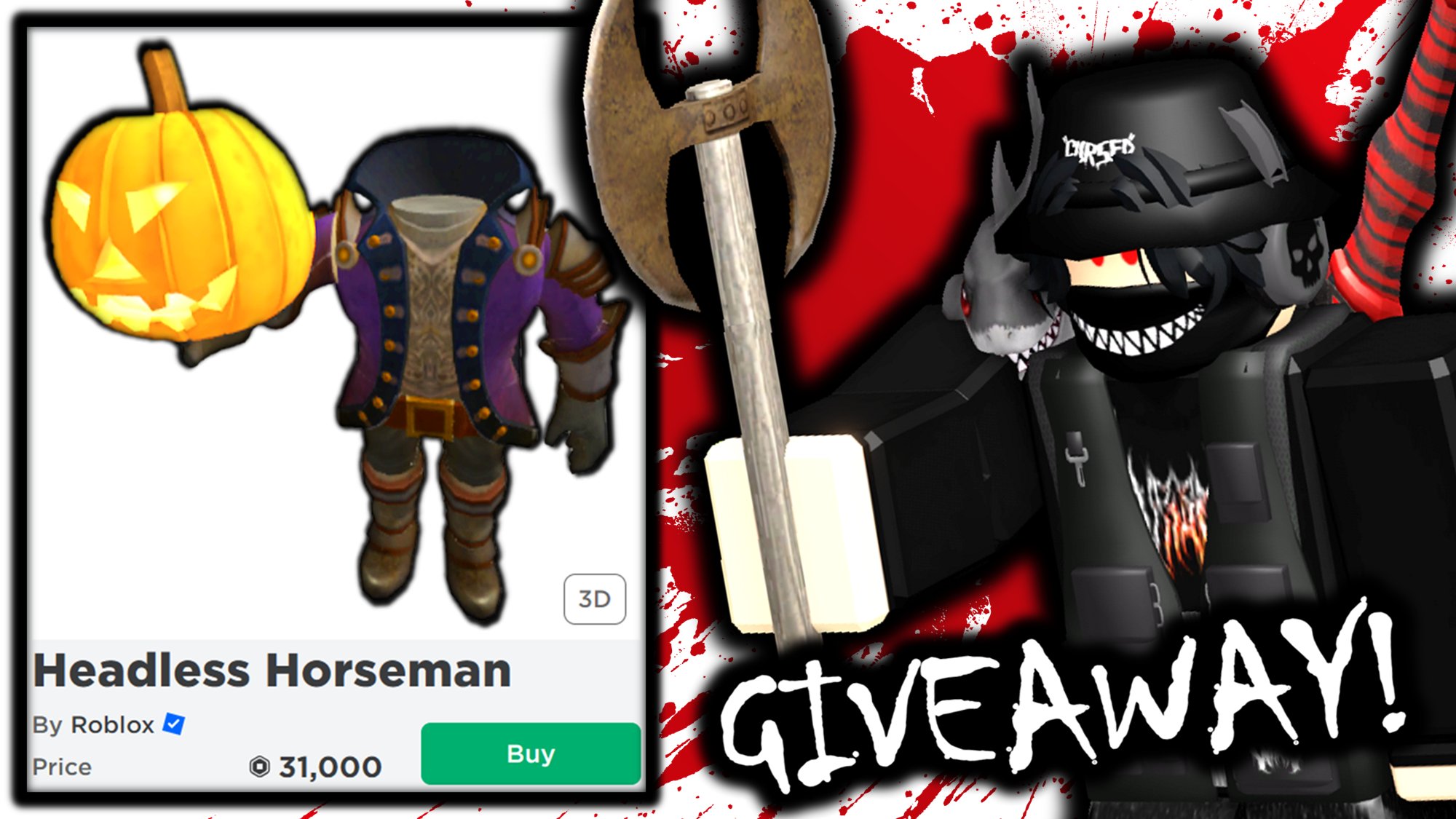 Lord CowCow on X: ⚠️ Headless Horseman is FREE!!!! Go get it before it's  too late #Roblox   / X