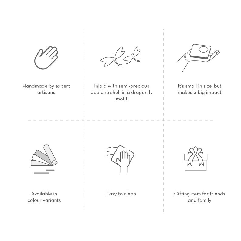 qualitycrafts0's tweet image. Bring light into muted corners &amp;amp; get your home party ready with this stone tea light holder. This decor piece is adorned with semi-precious Abalone Shell in a dragonfly motif, depicting happiness &amp;amp; new beginnings. #tealightholder #lightholder #homdecor #qualityhandicraft #quality