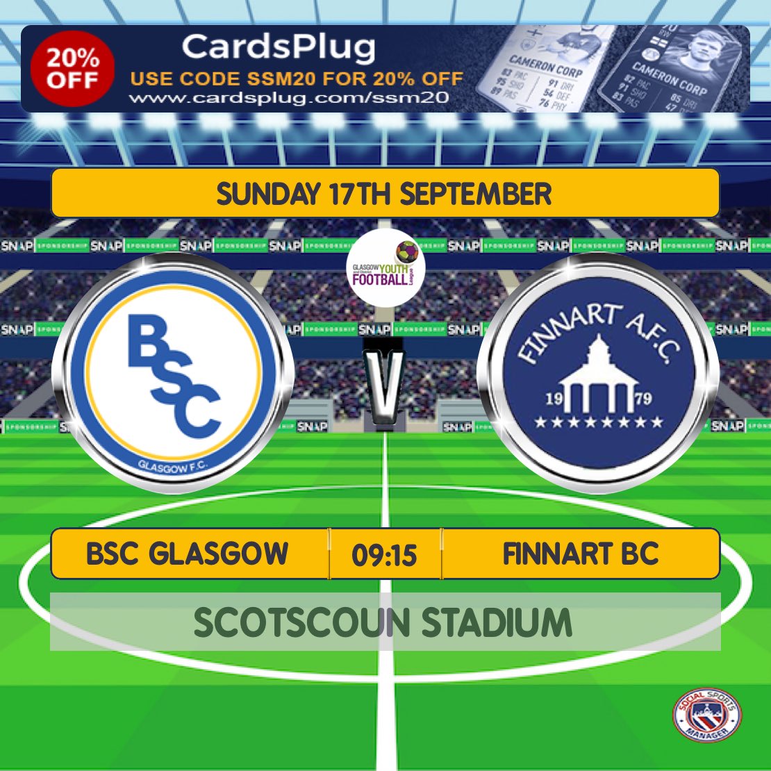 Our First league game of the season and we take on ⁦<a href="/BSCGlasgow/">BSC Glasgow</a>⁩ 07s 🙌🏾

Mts 🔵⚫️