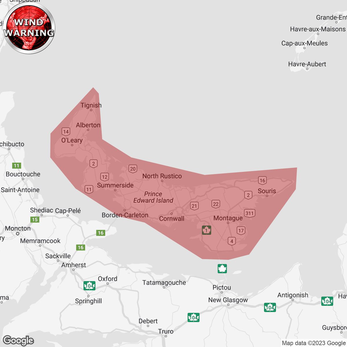 IWeatherPEI's tweet photo. #pestorm 8:27a WIND WARNING ISSUED by Environment Canada

Prince Edward Island

https://t.co/F45b1R93Rx https://t.co/nee437t3oa