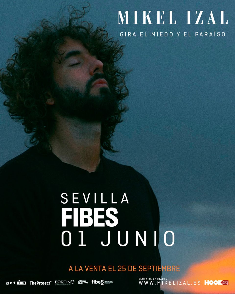 Un de las giras más esperadas será la de 'El miedo y el paraíso' de @soymikelizal que contará con parada en #Sevilla. Será el 1 de junio en @fibesevilla y las entradas 🎫 ya se encuentran a la venta. cc./ @Riffmusic