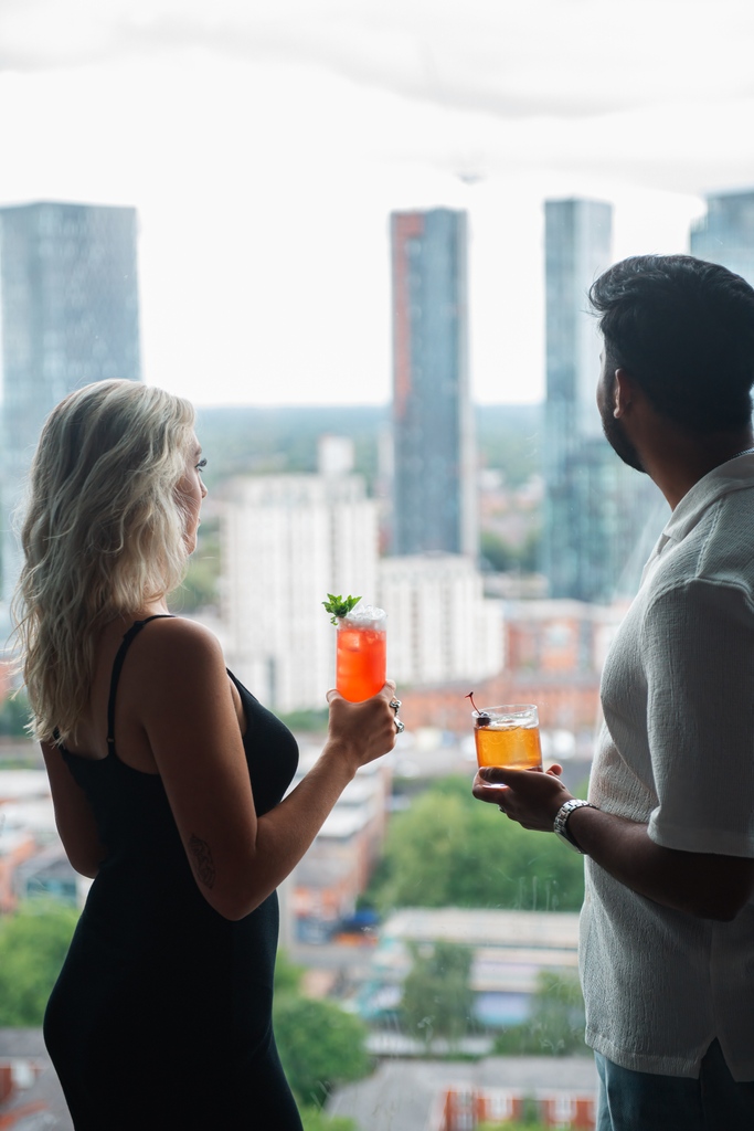Sipping Saturday away, one cocktail at a time, while soaking in the breath-taking skyline from the best view of the city. 🌆 

Join us of a walk-in basis for drinks at our bar or rooftop terrace 🥂 #DrinksWithAView