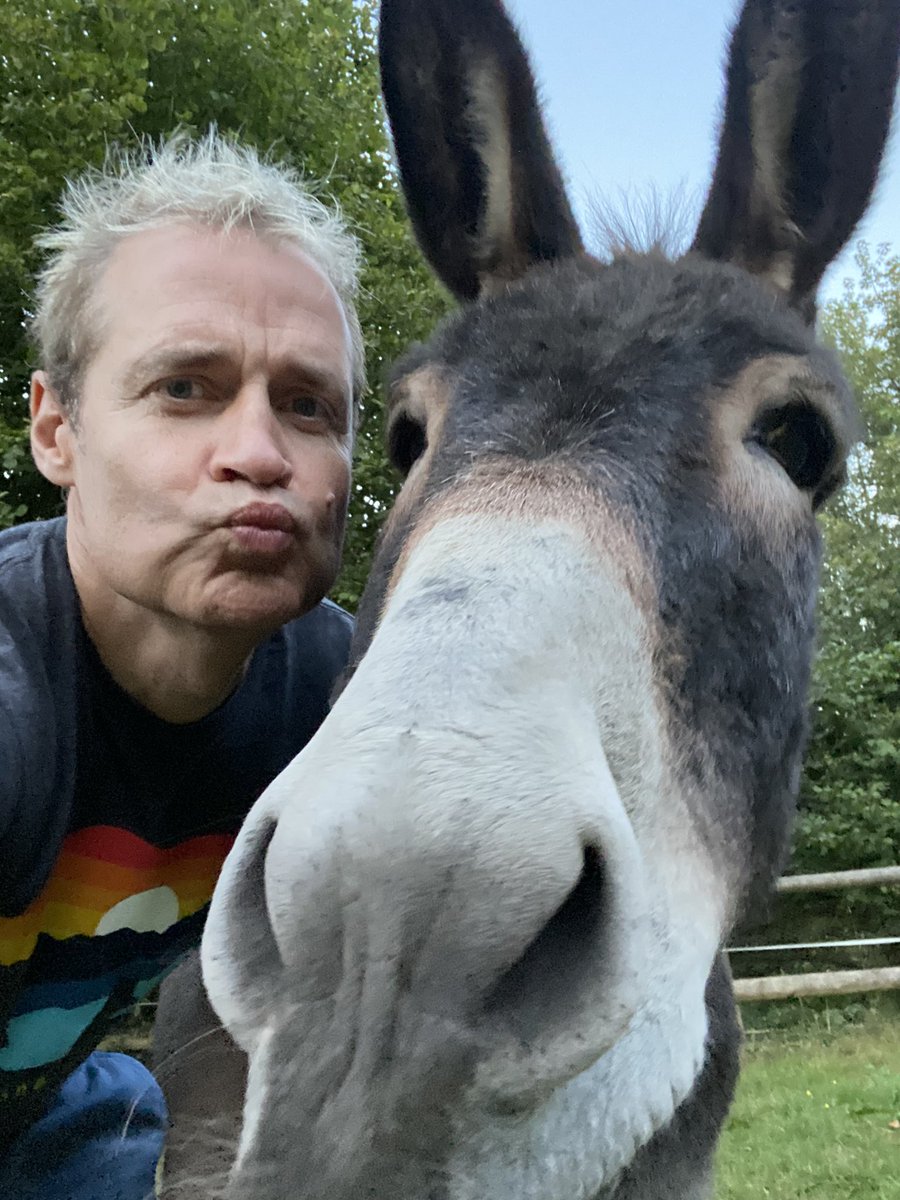 Joys of popping into mum and dad’s. Getting to see Dennis The Donkey.