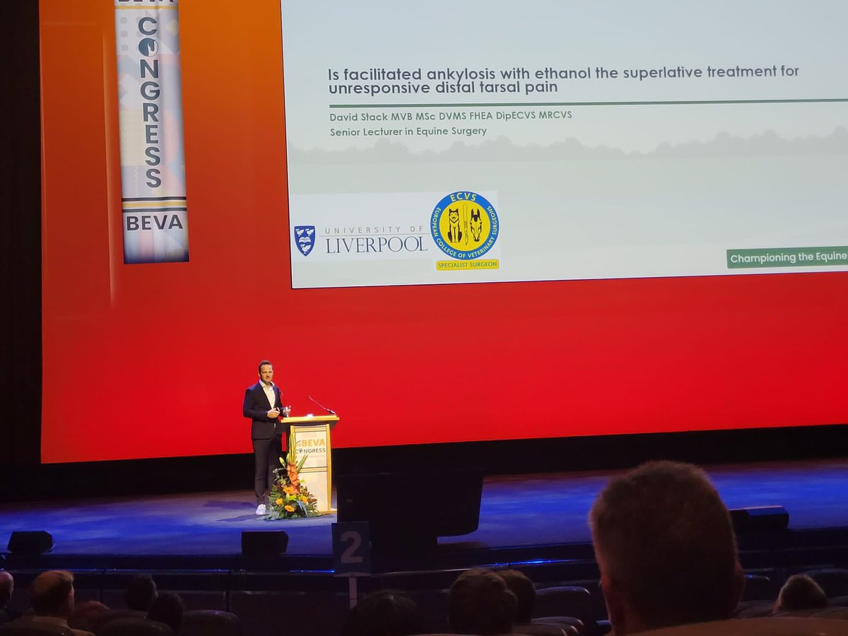 A busy 3 days for the Equine Hospital team &amp; Veterinary Postgraduate Unit <a href="/LivUni_IVES/">Inst of Infection Veterinary & Ecological Sciences</a> at the British Equine Veterinary Association congress, our academics giving 14 talks &amp; helping run 5 workshops. Great effort by the team &amp; thank you  <a href="/BEVA_news/">BEVA</a> for a fantastic conference 👏