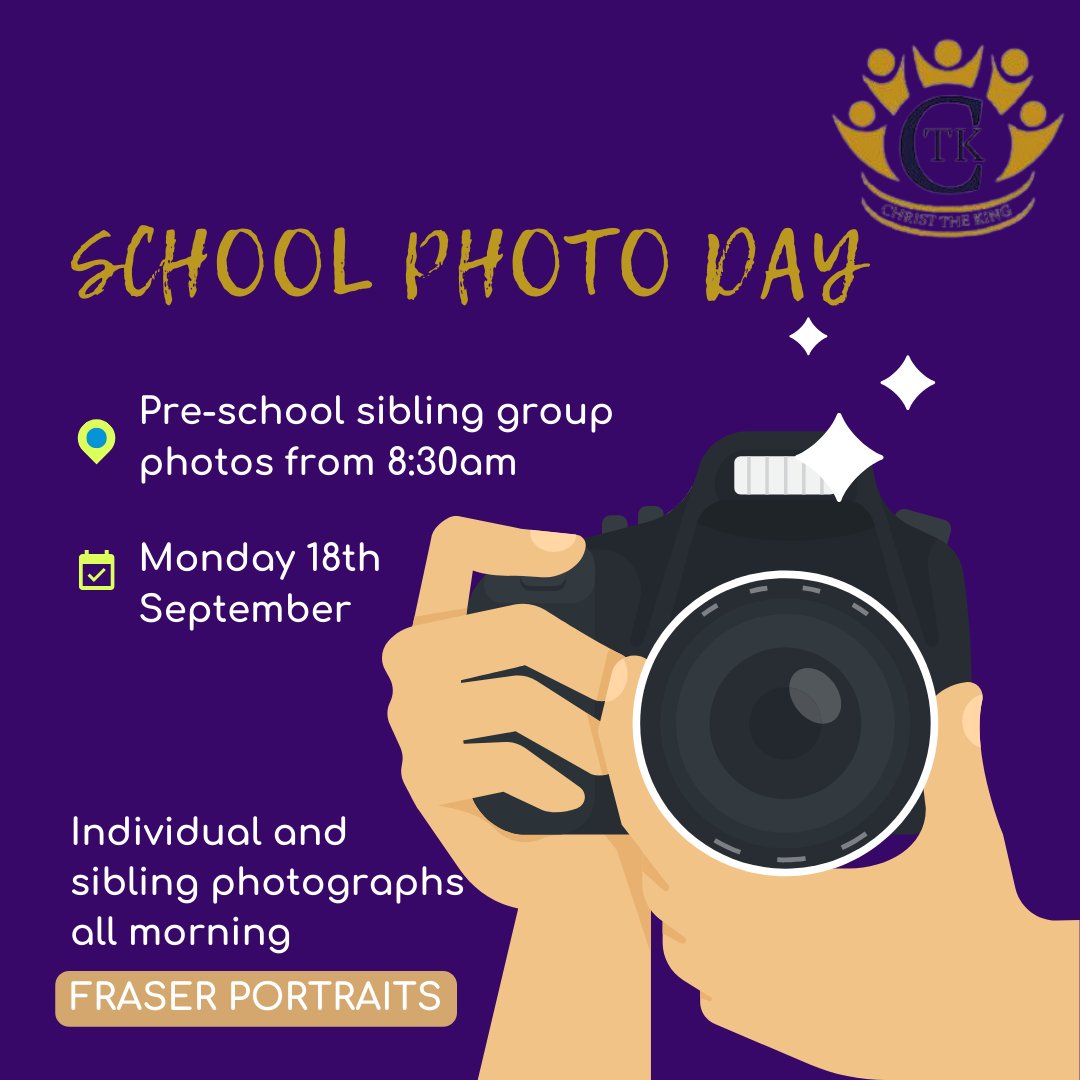 Don't forget it's school photo day on Monday.  Pre-school sibling photos 8:35-9am, please come to the school office with children if you would like a sibling photo including a pre-school child.  Please ensure your children have their school jumper on today. #schoolphotos