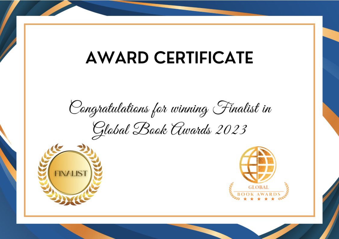 Received the finalist certificate for “Perception” in the @globalbookawards!!! Special shout out and thank you to this wonderful organization for believing in our messages!!! 

#Finalist #ArtAnthology #NeverGiveUpYourDreams #WorkThatMatters #Perception