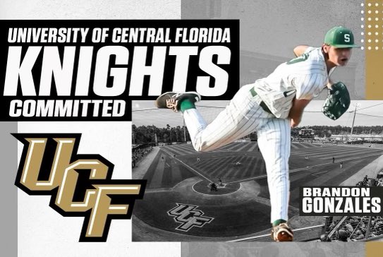Congratulations to Junior Gryphon, Brandon Gonzales for committing to UCF! #GryphonPride #Anotherone